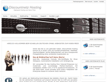 Tablet Screenshot of discountnetz-hosting.de